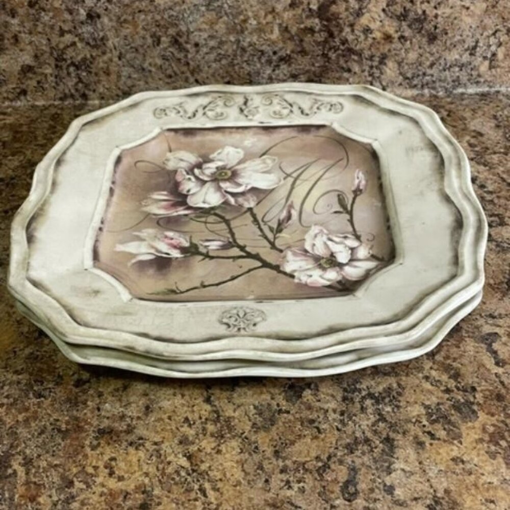222 FIFTH Serving platters 10.5 x 10.5 inches
